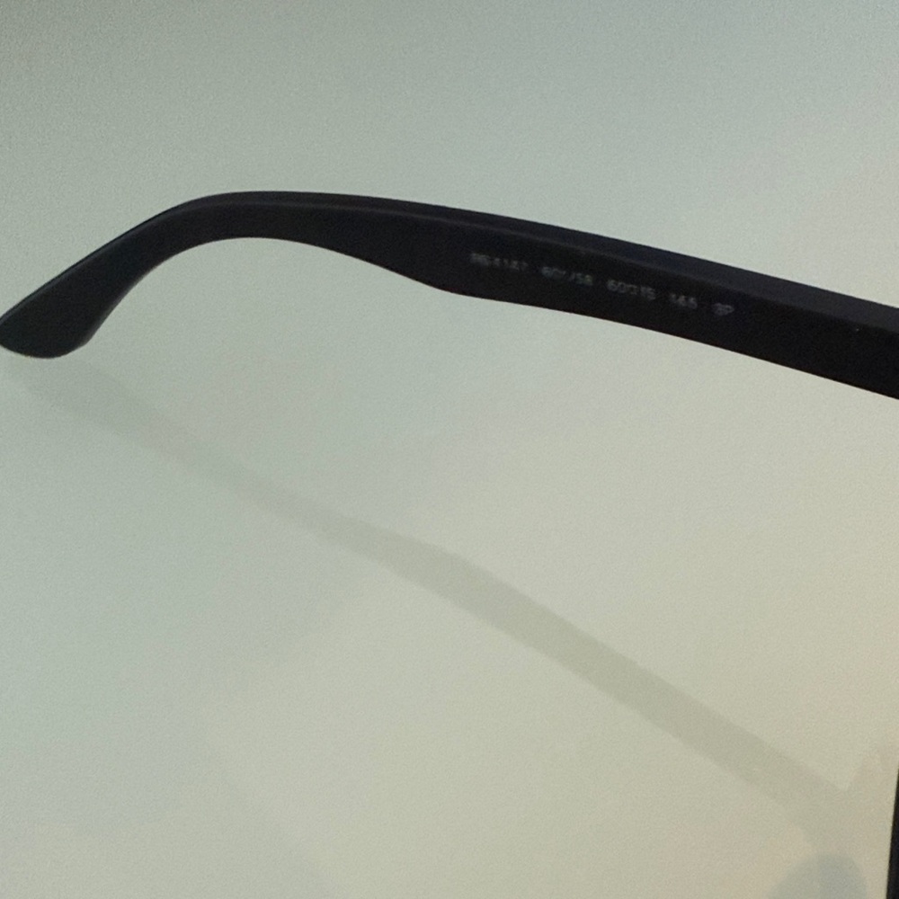 Ray-Ban Black and Green Polarized Sunglasses - Picture 5 of 6